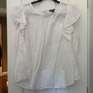 J. Crew Flutter Sleeve Top